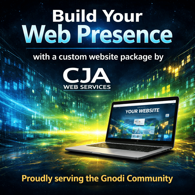 Custom website build package by CJA Web Services